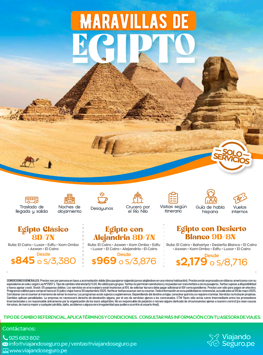 maravillas de egipto ctm tours